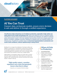 AI Platform Datasheet