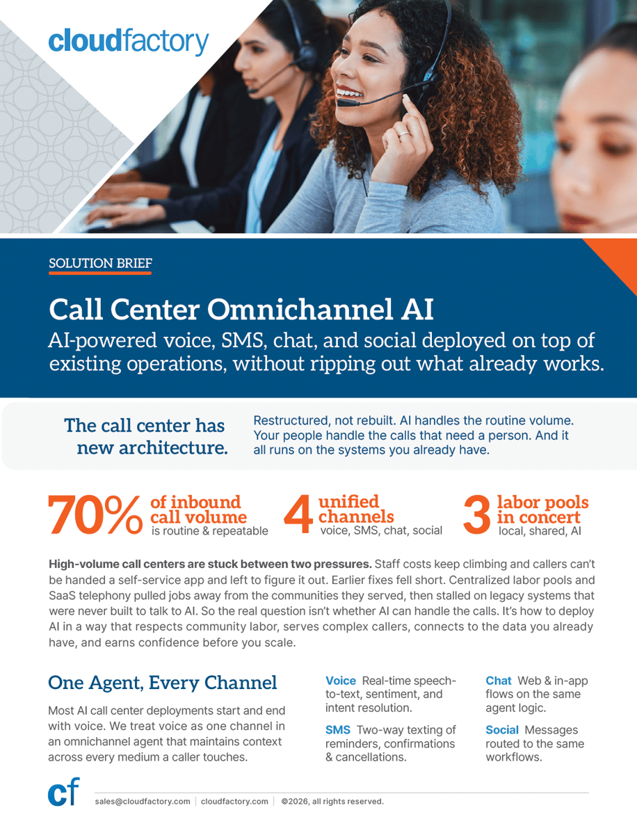 call center omnichannel AI