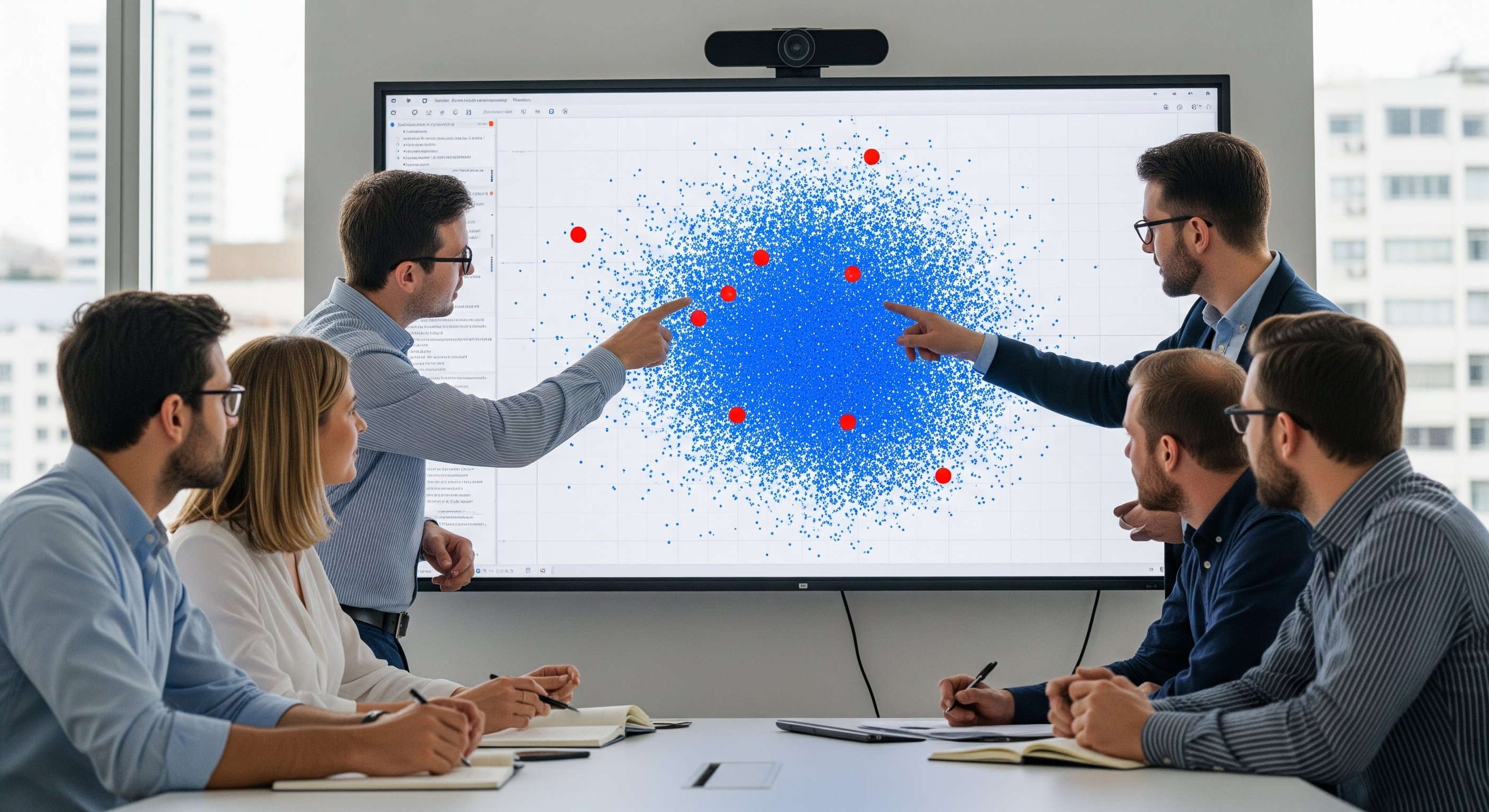 An ML team identifies edge cases in their AI data.