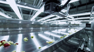 Computer vision of food waste.