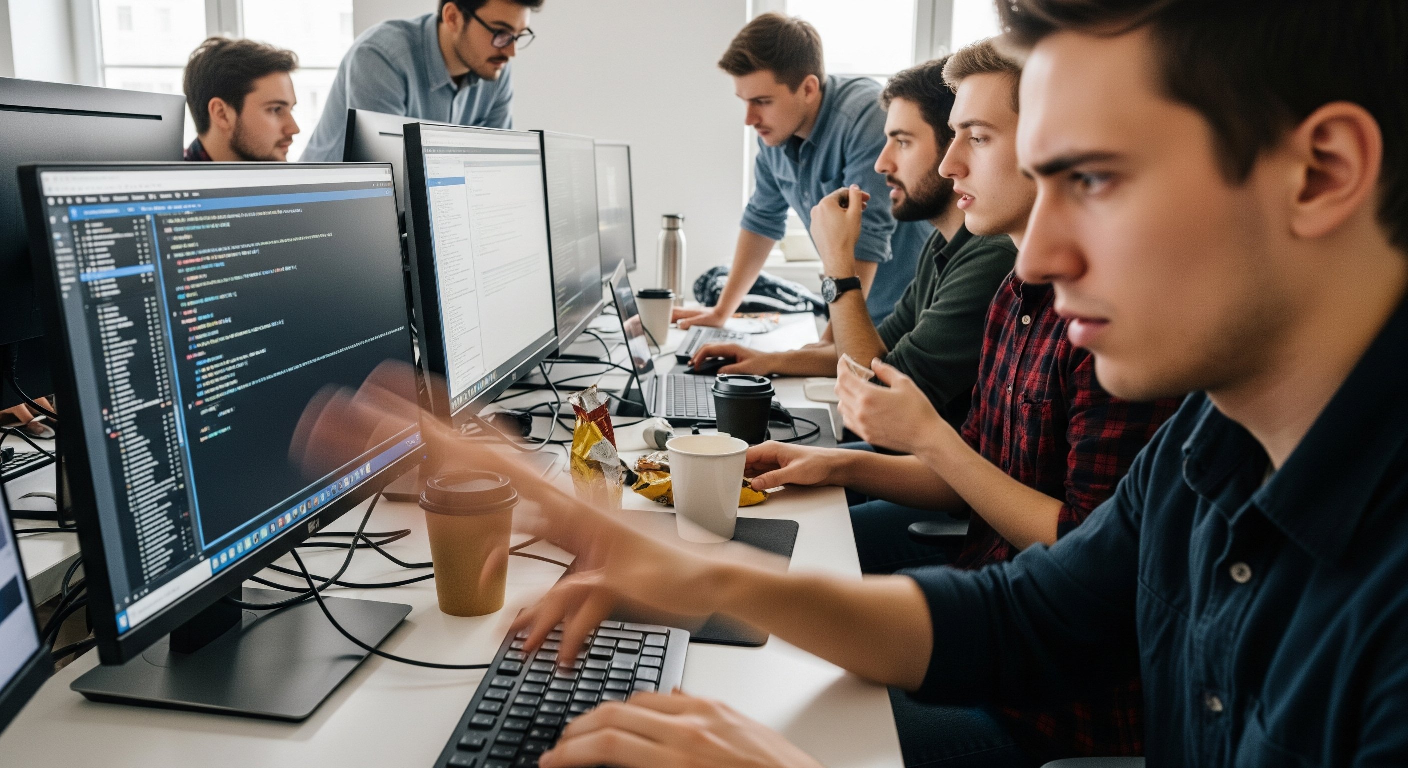 An ML team strives to clean their data.