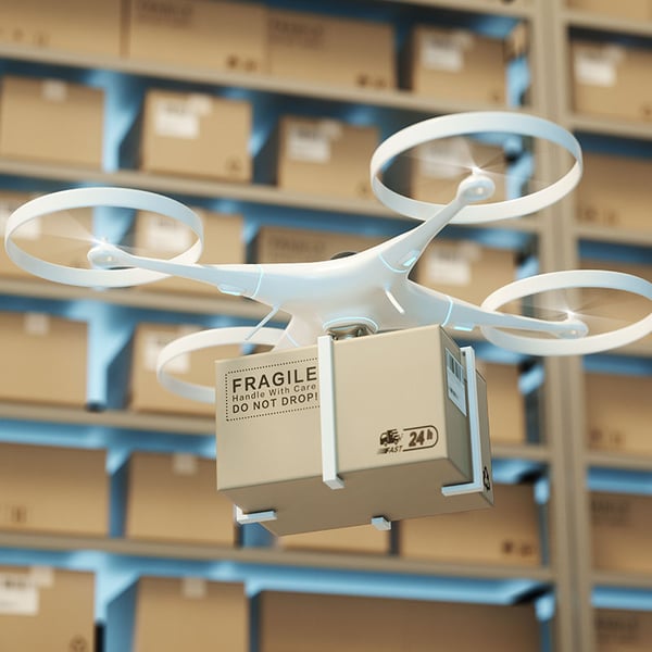Drones-in-retail-warehouse