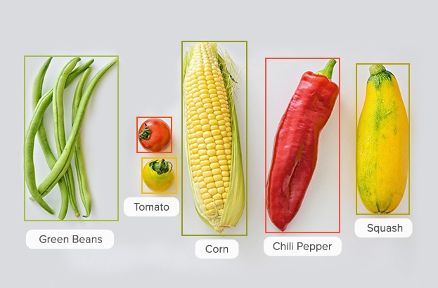 Advanced object recognition of 5 different varieties of vegetables
