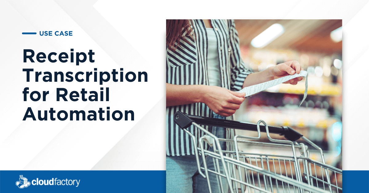 Receipt Transcription for Retail Automation