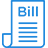 Transcribe bills icon